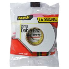 CINTA DOBLE FAZ 3M SCOTCH X 2 MTS